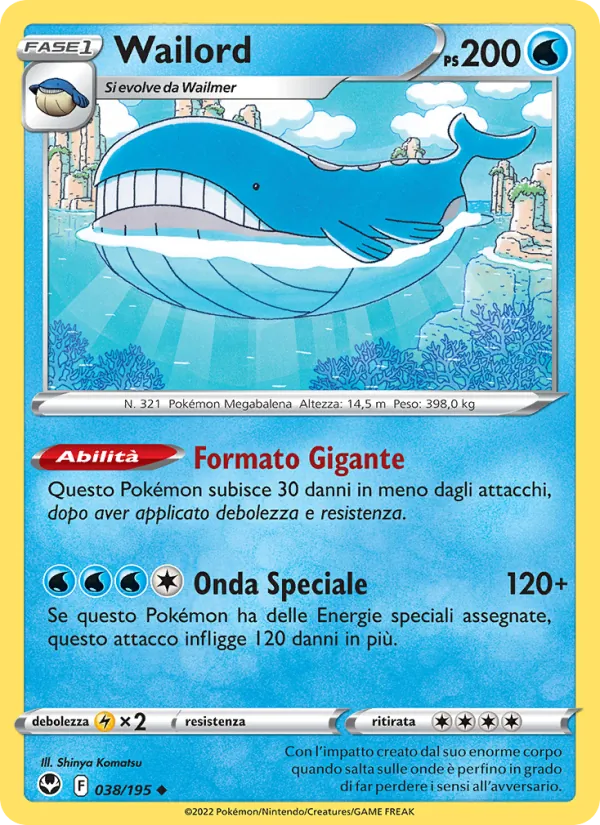 Wailord (Tempesta Argentata #038/195)