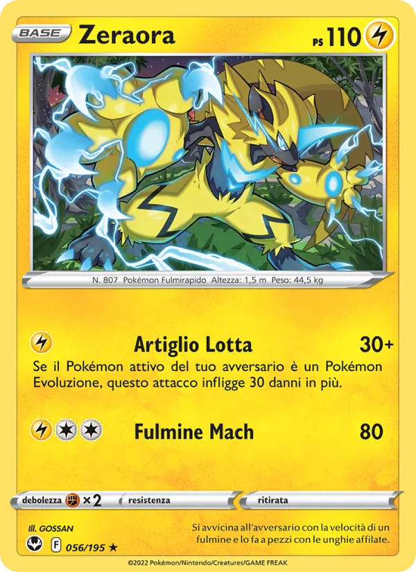 Zeraora (Silver Tempest #056/195)