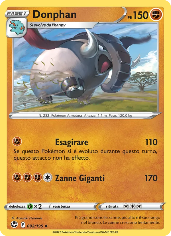 Donphan (Tempesta Argentata #092/195)