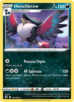 Honchkrow (Tempesta Argentata #107/195)