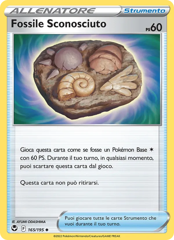 Fossile Sconosciuto (Tempesta Argentata #165/195)