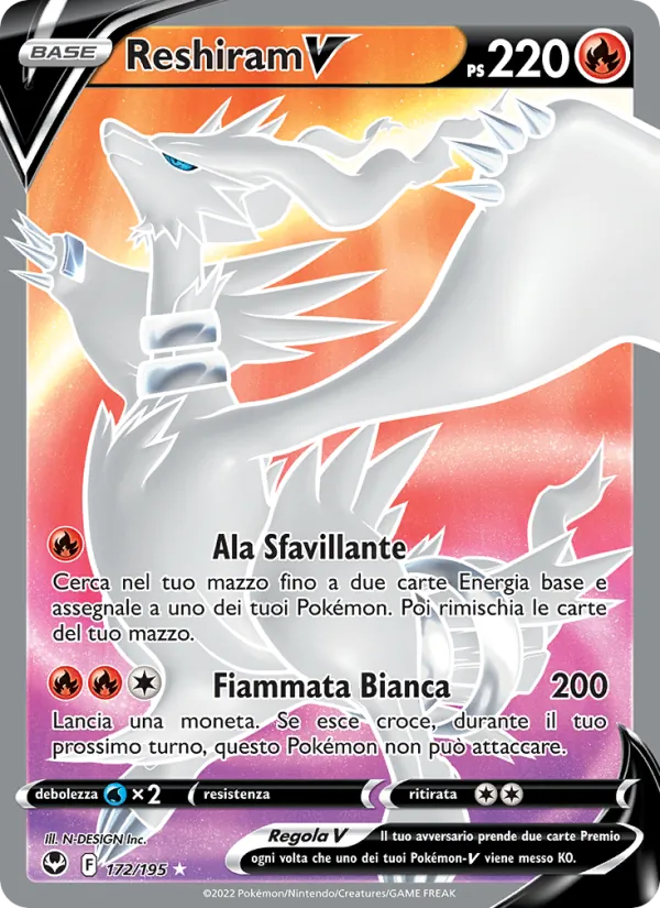 Reshiram V (Tempesta Argentata #172/195)
