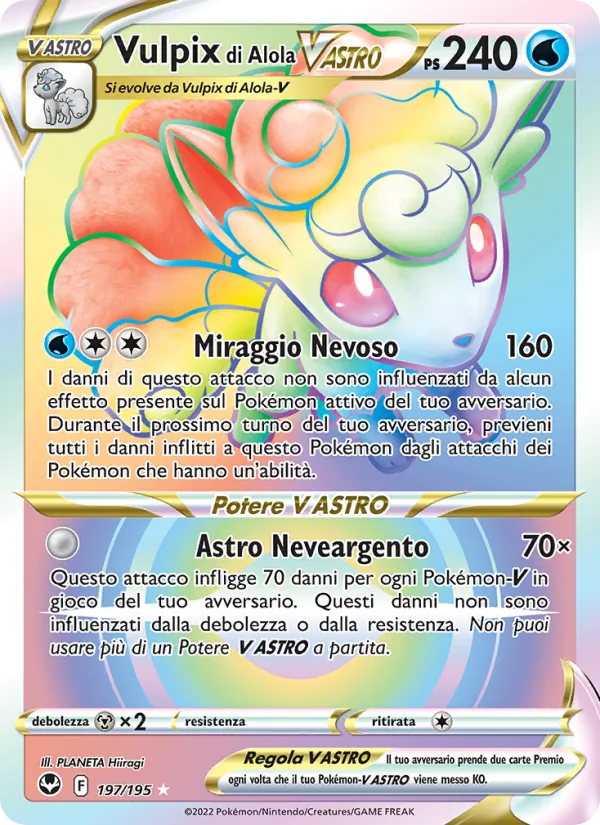 Vulpix di Alola V ASTRO (Tempesta Argentata #197/195)
