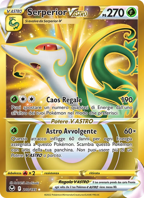 Serperior V ASTRO (Tempesta Argentata #210/195)