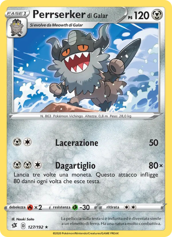 Perrserker di Galar (Rebel Clash #127/192)