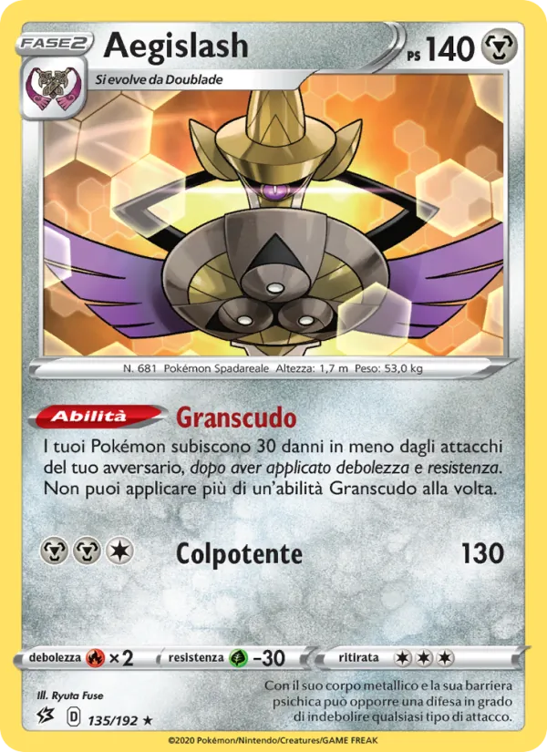 Aegislash (Fragore Ribelle #135/192)