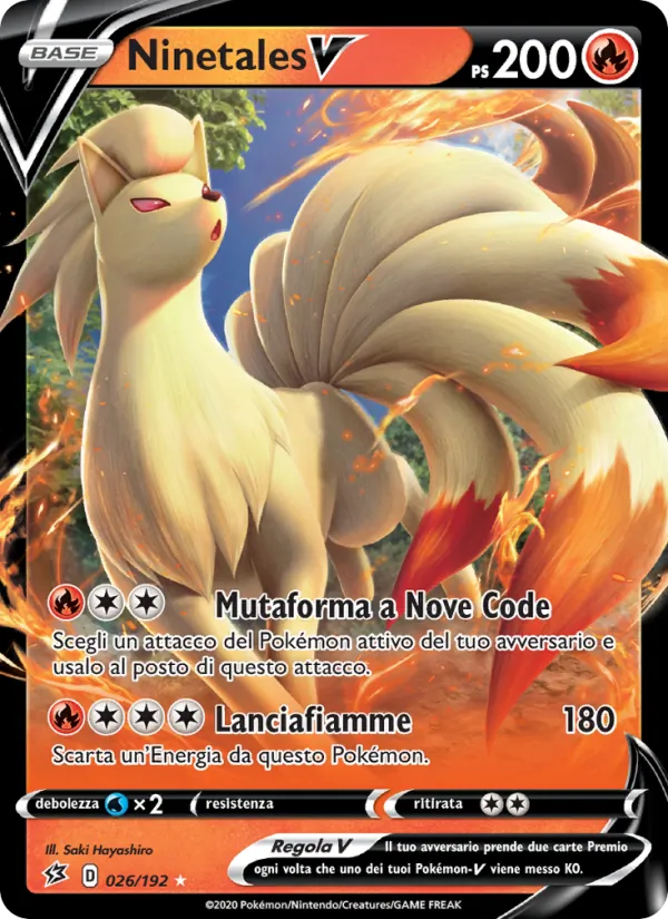 Ninetales V (Fragore Ribelle #26/192)
