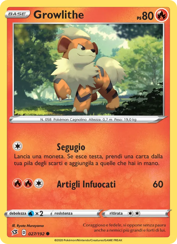 Growlithe (Fragore Ribelle #27/192)