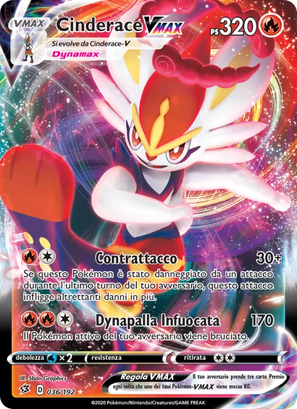 Cinderace VMAX (Fragore Ribelle #36/192)