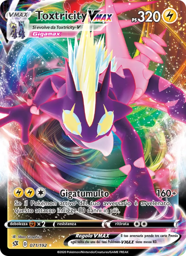 Toxtricity VMAX (Fragore Ribelle #71/192)