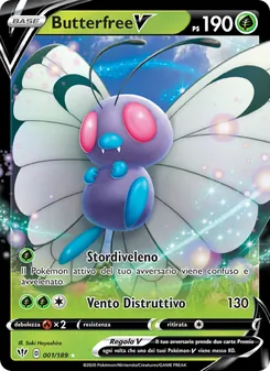 Butterfree V (Fiamme Oscure #1/189)