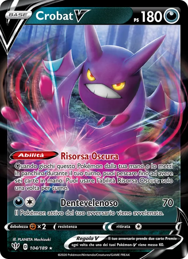 Crobat V (Fiamme Oscure #104/189)