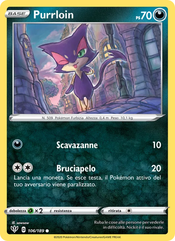 Purrloin (Darkness Ablaze #106/189)