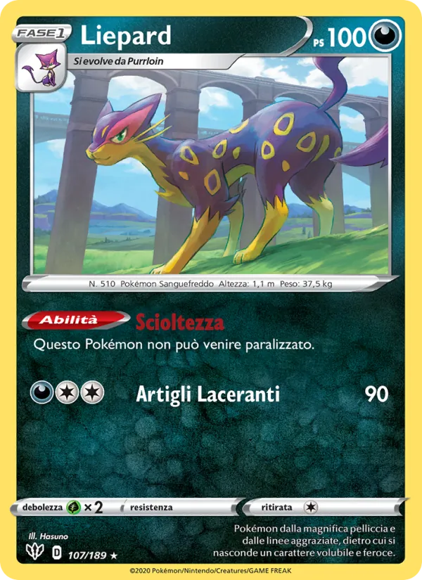 Liepard (Darkness Ablaze #107/189)