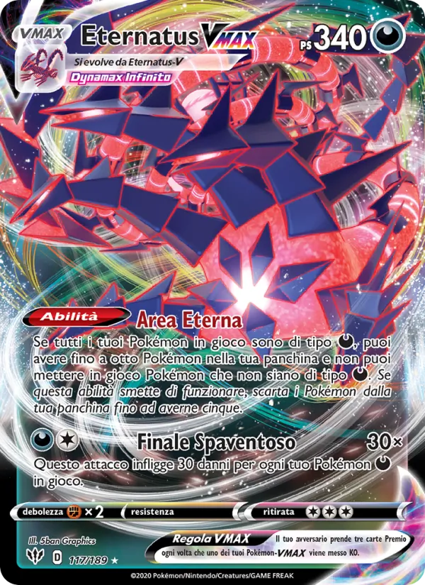Eternatus VMAX (Fiamme Oscure #117/189)