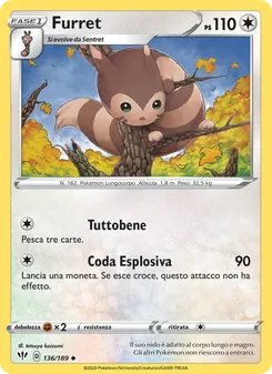 Furret (Fiamme Oscure #136/189)