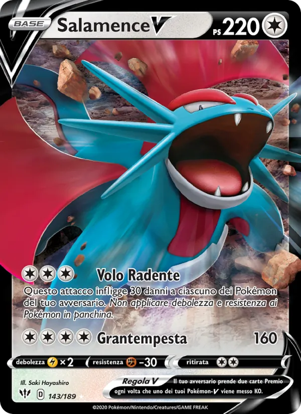 Salamence V (Fiamme Oscure #143/189)