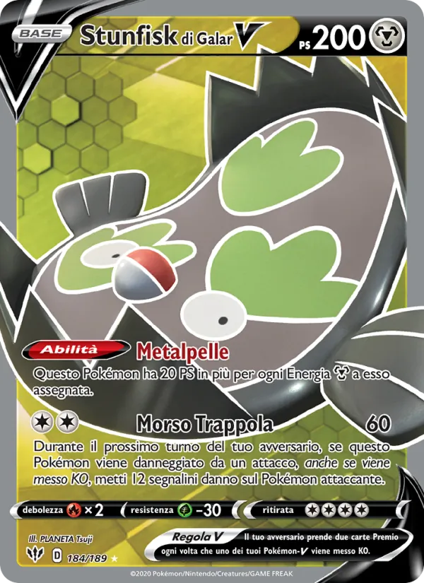 Stunfisk di Galar V (Fiamme Oscure #184/189)