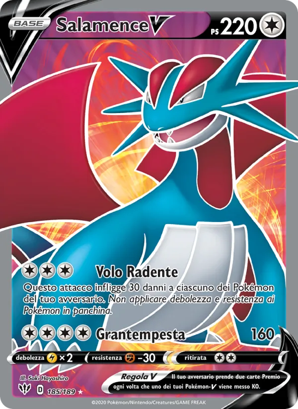 Salamence V (Fiamme Oscure #185/189)