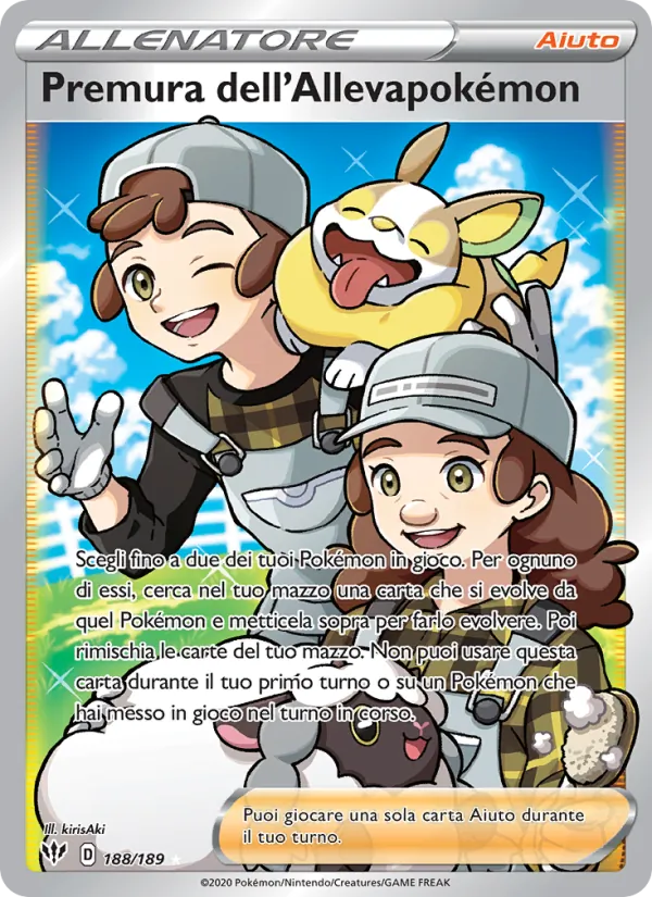 Premura dell'Allevapokémon (Fiamme Oscure #188/189)