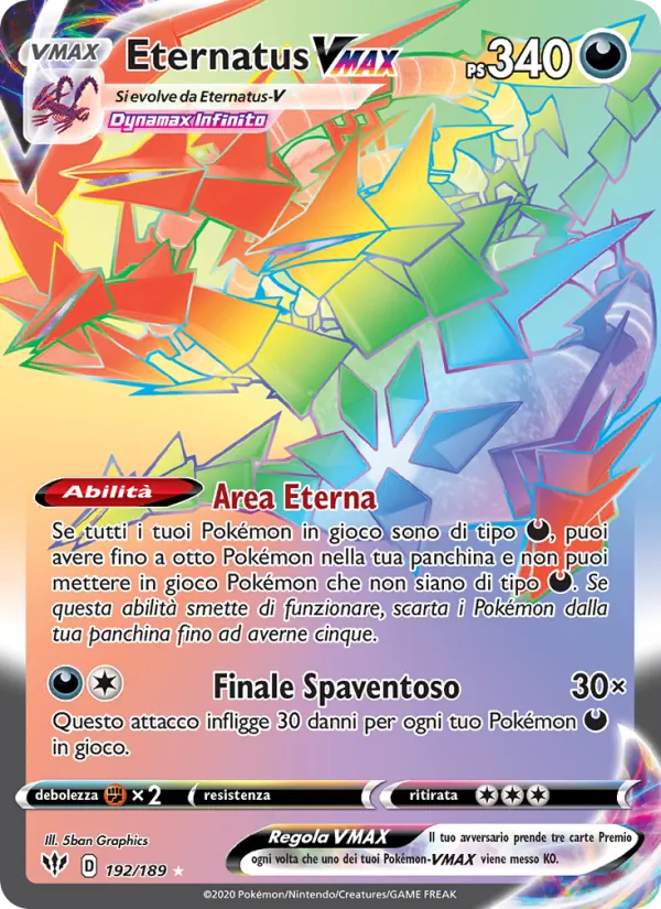 Eternatus VMAX (Fiamme Oscure #192/189)