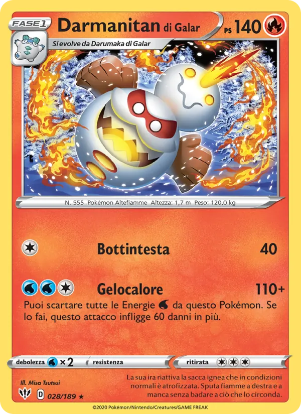 Darmanitan di Galar (Darkness Ablaze #28/189)