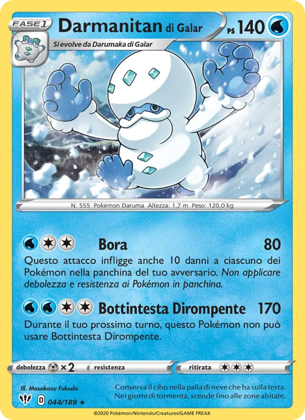 Darmanitan di Galar (Darkness Ablaze #44/189)