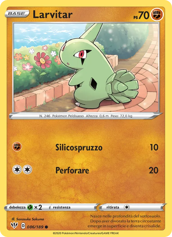 Larvitar (Darkness Ablaze #86/189)