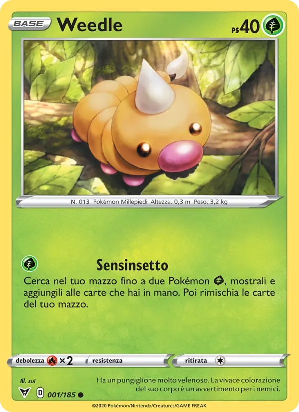 Weedle (Voltaggio Sfolgorante #1/185)