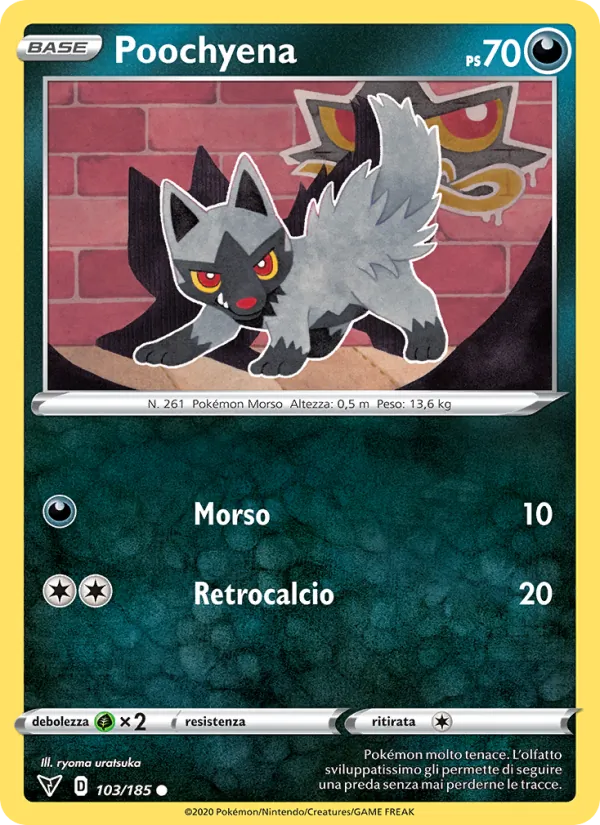 Poochyena (Voltaggio Sfolgorante #103/185)