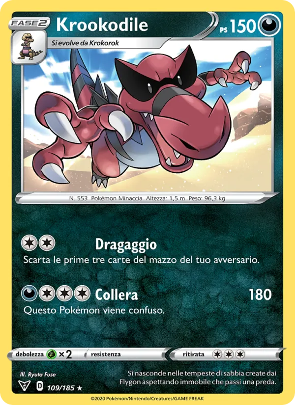 Krookodile (Voltaggio Sfolgorante #109/185)