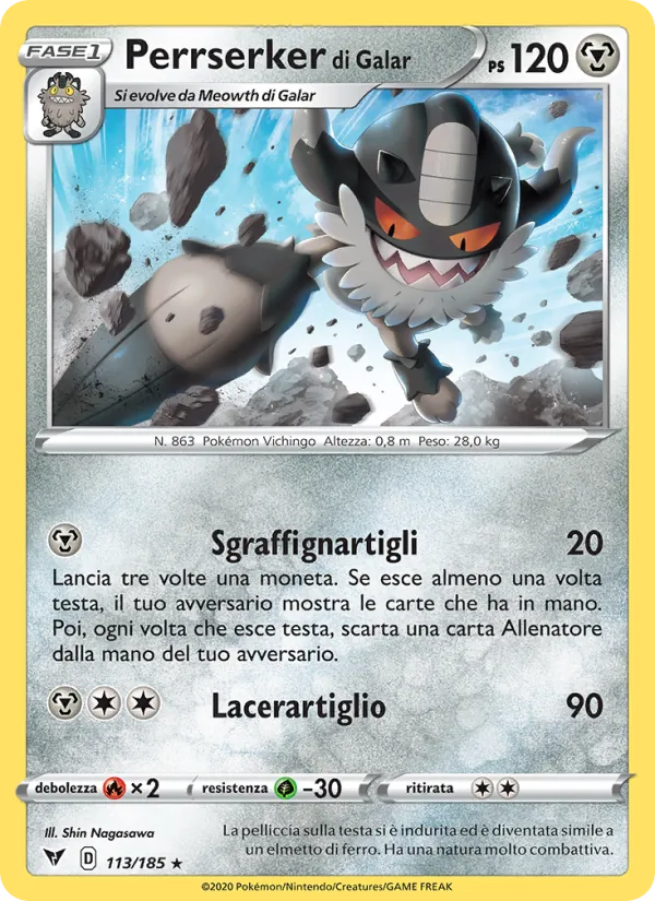 Perrserker di Galar (Voltaggio Sfolgorante #113/185)