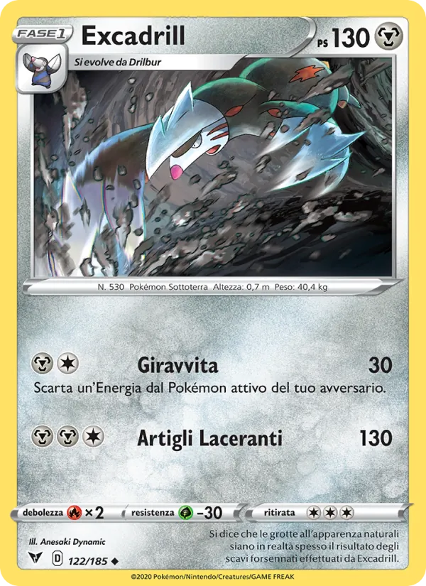 Excadrill (Voltaggio Sfolgorante #122/185)
