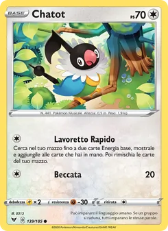 Chatot (Voltaggio Sfolgorante #139/185)