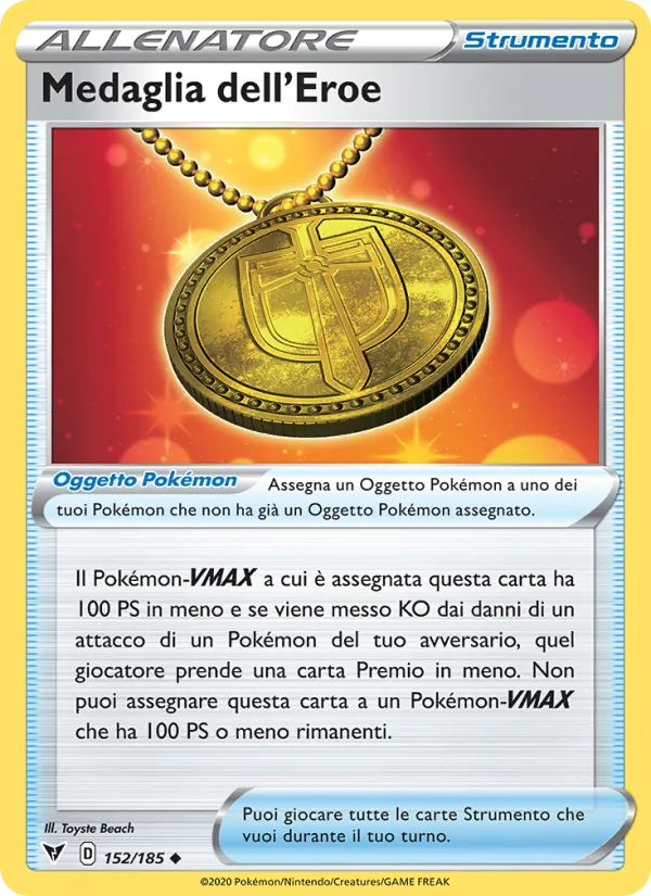 Medaglia dell'Eroe (Voltaggio Sfolgorante #152/185)