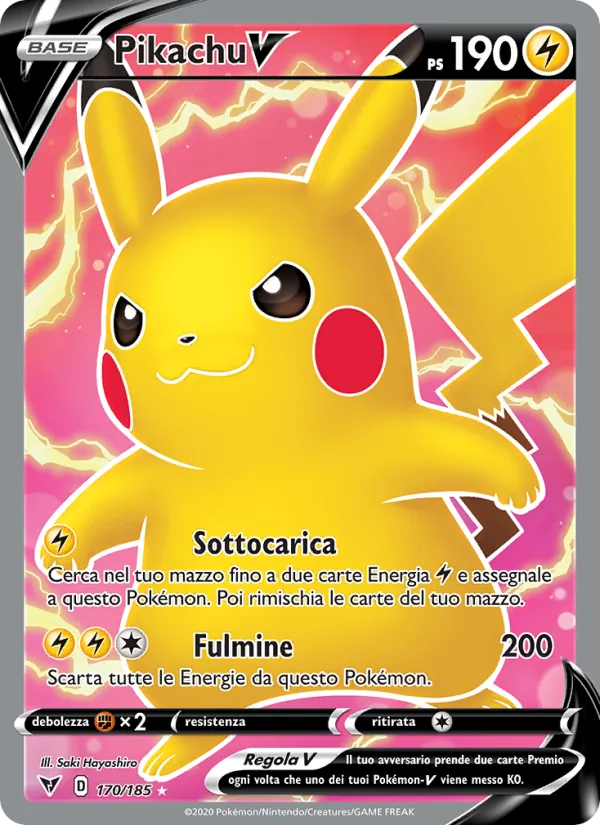 Pikachu V (Voltaggio Sfolgorante #170/185)