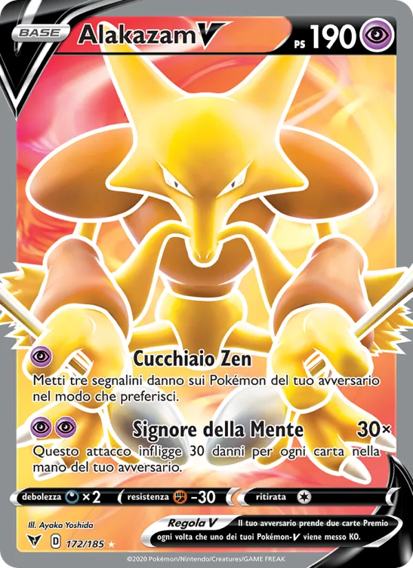 Alakazam V (Voltaggio Sfolgorante #172/185)
