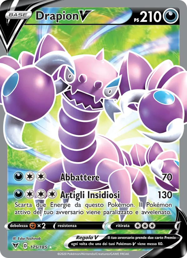 Drapion V (Voltaggio Sfolgorante #175/185)