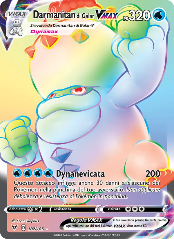 Darmanitan di Galar VMAX (Voltaggio Sfolgorante #187/185)
