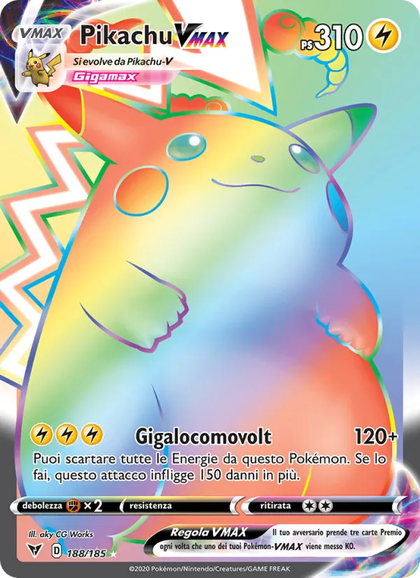 Pikachu VMAX (Voltaggio Sfolgorante #188/185)