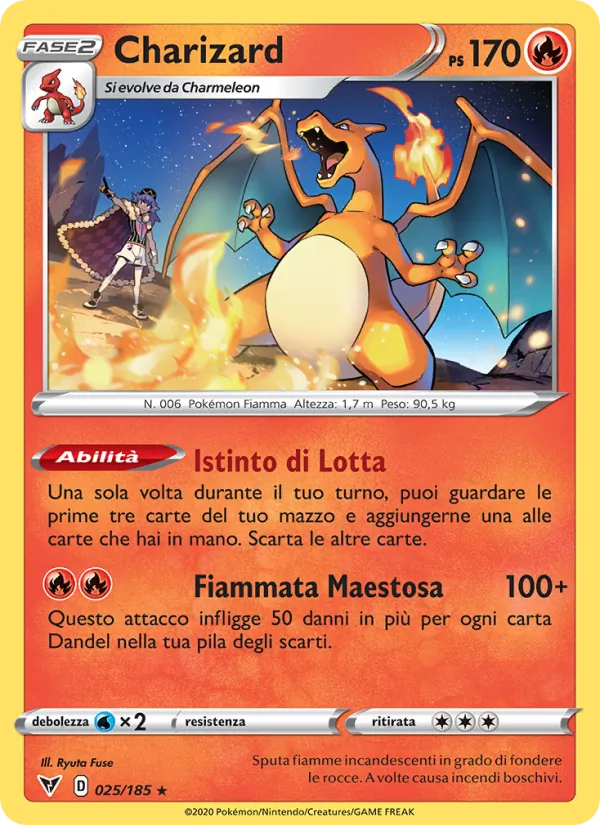 Charizard (Voltaggio Sfolgorante #25/185)