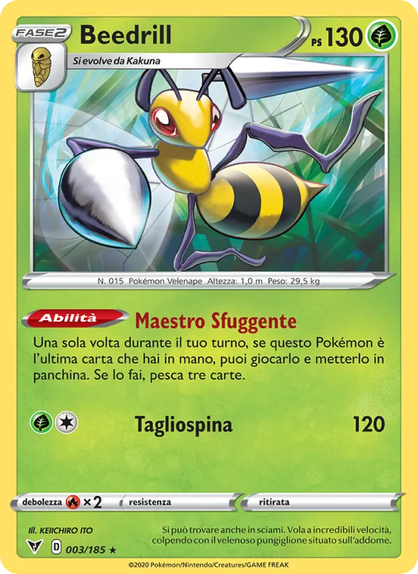 Beedrill (Voltaggio Sfolgorante #3/185)