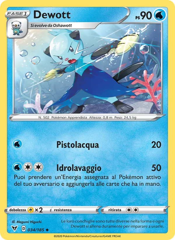 Dewott (Voltaggio Sfolgorante #34/185)
