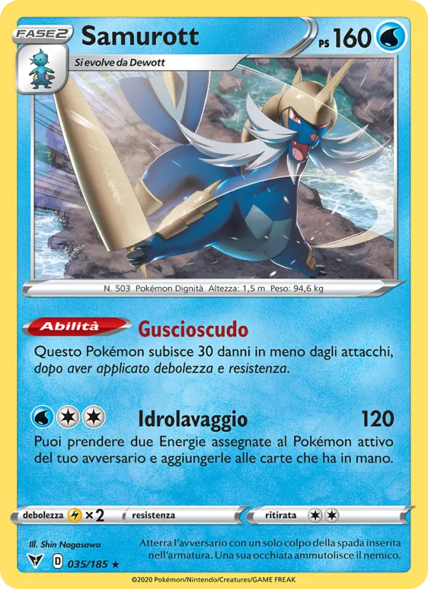 Samurott (Voltaggio Sfolgorante #35/185)