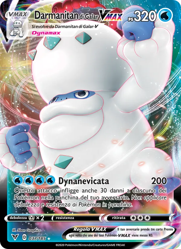 Darmanitan di Galar VMAX (Voltaggio Sfolgorante #37/185)