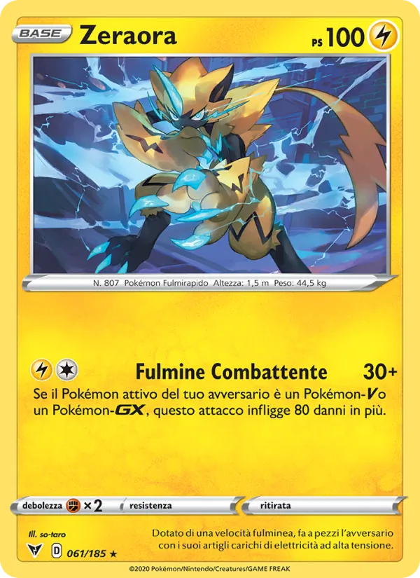 Zeraora (Voltaggio Sfolgorante #61/185)