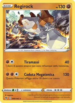 Regirock (Voltaggio Sfolgorante #89/185)
