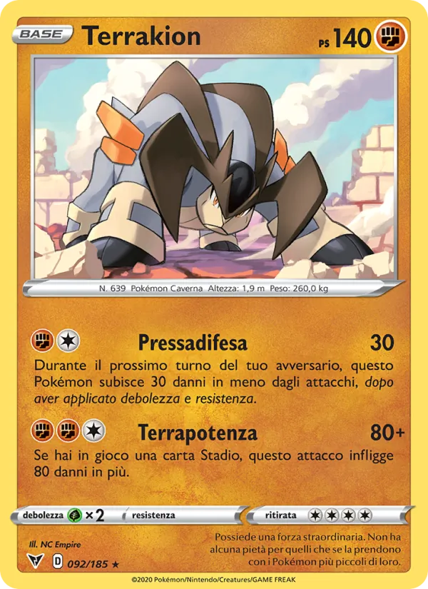 Terrakion (Vivid Voltage #92/185)