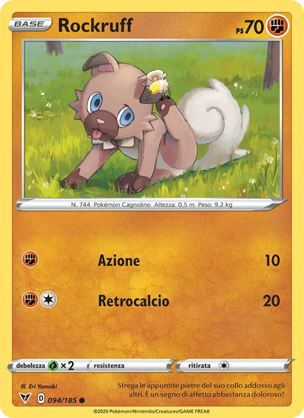 Rockruff (Voltaggio Sfolgorante #94/185)