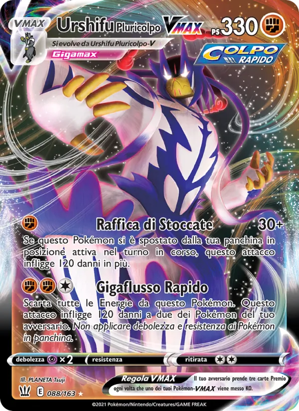 Urshifu Pluricolpo VMAX (Stili di Lotta #88/163)